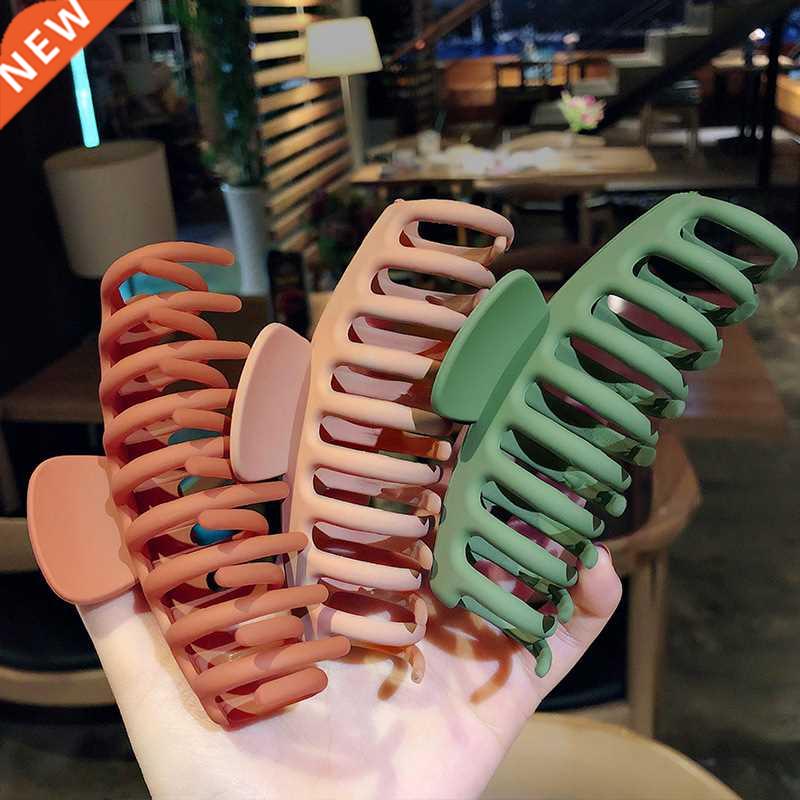 2022 Korean Solid Big Hair Claws Elegant Frosted Acrylic Hai