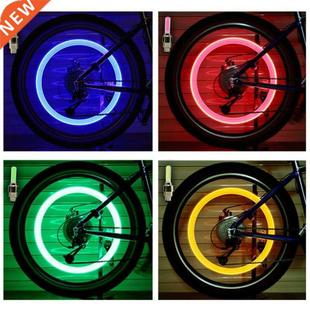 Light Tire Valve 2PCS Flash LED Cap Bicycle