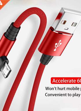 USB Micro Cable A 90 Degree Elbow Data Cable Charger Cord f
