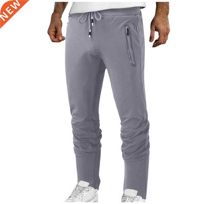 Mens Joggers Casual Pants Fitness Men Sportswear Tracksuit C