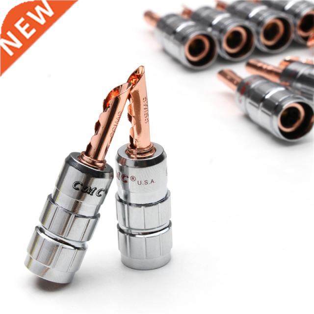 YT 12Pcs Gold Plated Red Copper Banana Plug Terminals CMC No