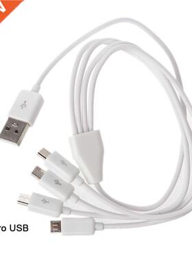 Portable USB 2.0 Type A Male To 4 Micro USB Male Splitter Ch