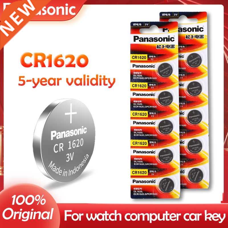 10PCS 100% Orgnal CR1620 Button Cell Battery Watch Car R