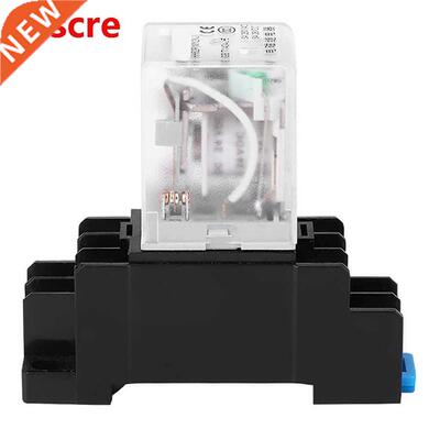 Small Intermediate Electromagnetic Relay with Base AC220V DC