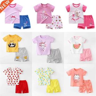 Toddler Baby Girl Clothing Sets Tshirts Pants Suit Kids Shor