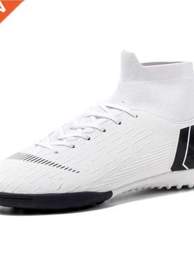 Hot Sale Mens Soccer Cleats High Ankle Football Shoes Long S