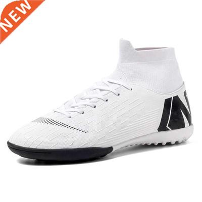 Hot Sale Mens Soccer Cleats High Ankle Football Shoes Long S