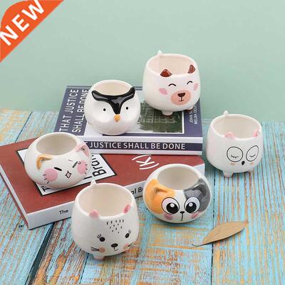 Succulent Plant Pot With Hole Cute Animal Flower Planter Flo
