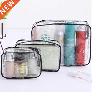 Transparent PVC Storage Bags Travel Organizer Clear Makeup B