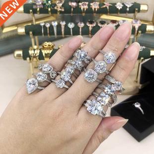 Rings For Charms Jewelry Zirconia Bridal Cubic rendy Women