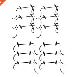 6Pcs Iron Wall Mounted Wine Rack Red Wine Bottle Holder for