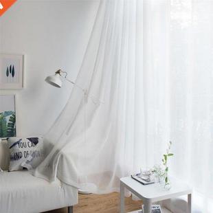for Living Chiffon Tulle Modern Curtains Decor White Room