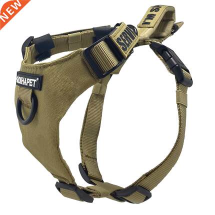 Dog Harness No Pull, Walking Pet Harness with 2 Metal Rings