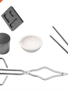 6Pcs Graphite Crucible Set,Gold Silver Ingot Mold Set Jewelr