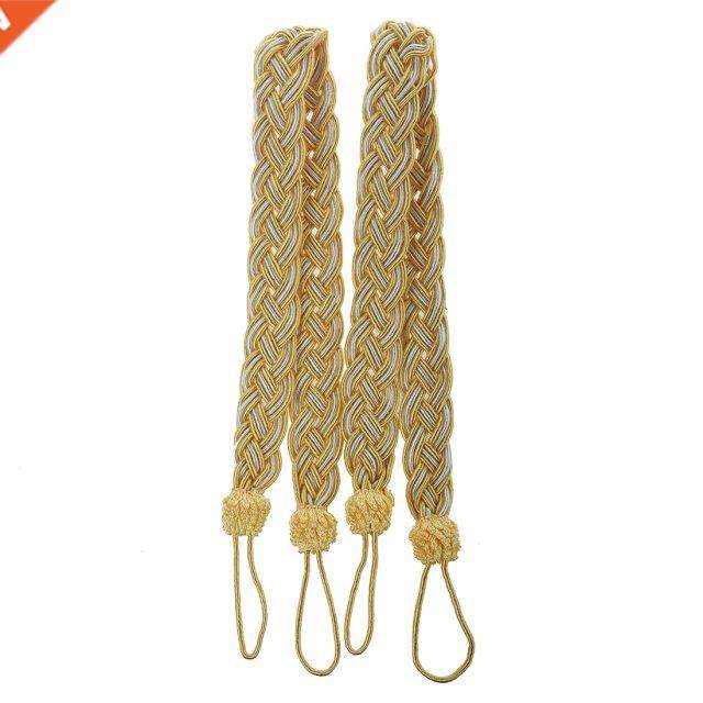 Wholesales 2 Rope curtain tiebacks - slender slinky rope cor