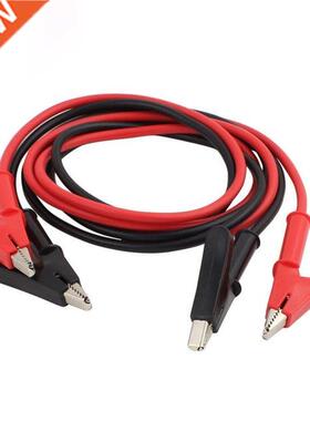 1 Pair Double-ended Alligator Clip Cable Jumper Wire Test Le