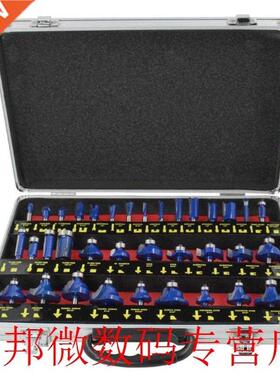 35pcs/set 1/4in Handle Wood Router Bit Mill Engraving Trim W