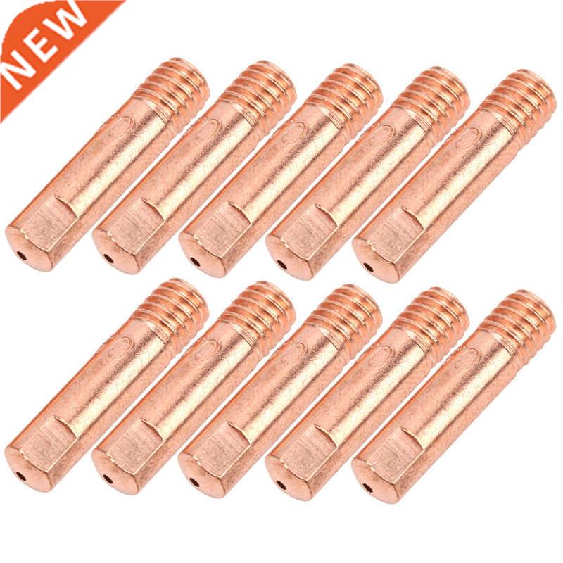 60Pcs MIG Welding Contact Tip Copper Conductive Nozzl 适用于