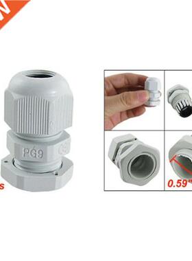 10 Pcs PG9 White Cable Glands Joints