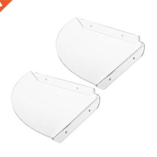 Wall Mount Quarter Pcs Sho Shelves Acrylic Corner Floating