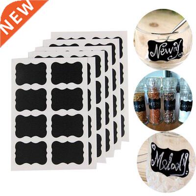40 Pcs/set 5x3.5cm Erasable Blackboard Sticker Craft Kitchen