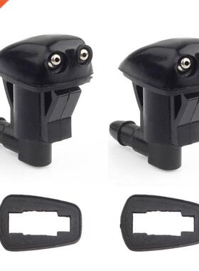 2x Front Windshield Wsher Wiper Spry Nozzle 适用于 Jeep Gr