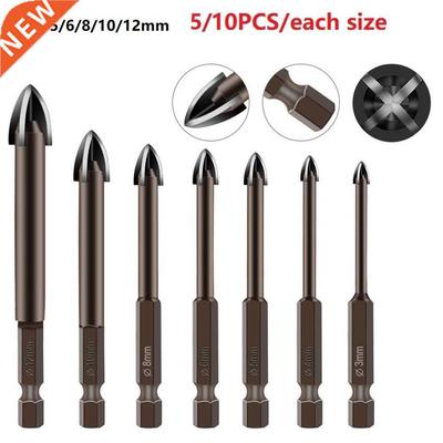 5/10PCS Glass Drill Bit Set Efficient Universal Drilling Too