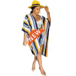 Print Two Ladies Summer Fas Elegant Striped Set Women Pieces