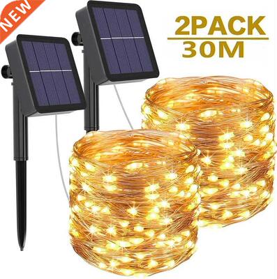 LED Solar Lght Outdoor Waterproof Fary Garland Strng Lgh