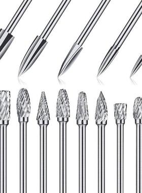 15 Pieces Wood Carving And Engraving Drill Bit Double Cut Ca