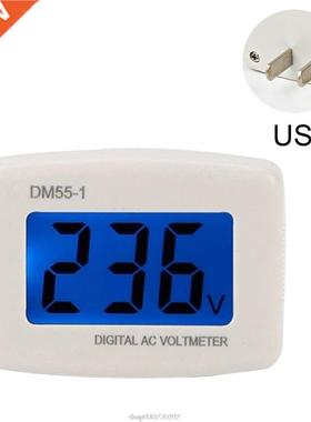 DM55-1 Digital LCD Voltage Test Monitor AC 80-300V Plug In V