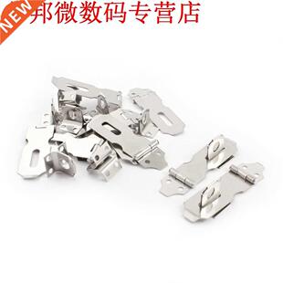 10 Sets Zilver Tone Kast Gates Hangslot Deurknoppen Security