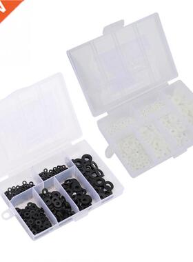 500pcs M2-M6 Nylon Flat Washer Gasket Plain Washers Assortme