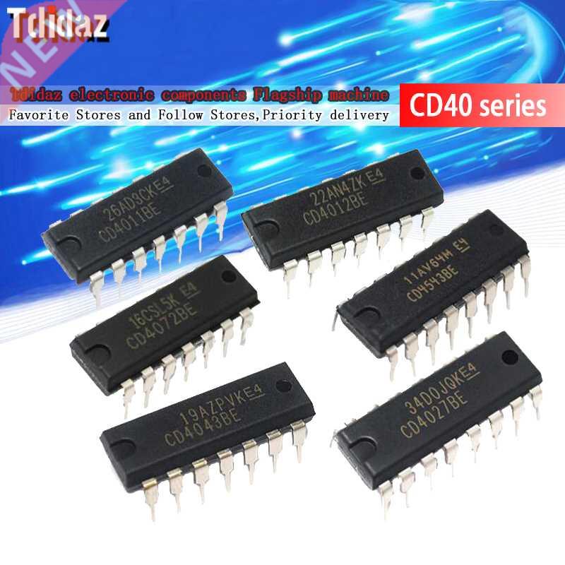 10PCS CD4 CD4011 CD4013 CD4017 CD4040 CD4046 CD4047 CD404