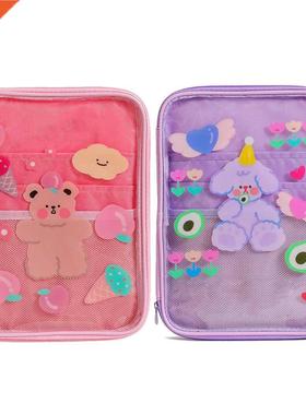 11 Inch Cartoon Print Tablet tive Pouch Transparent Ba