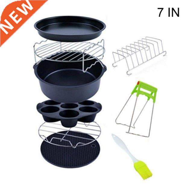 9pcs/set 6/7/8 Inches Air Fryer Accessories Kitchen Pizza Tr