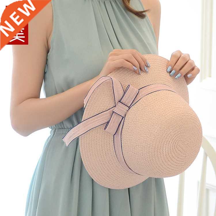 2022 sun hat women summer beach sunscreen cap hats 女遮阳帽
