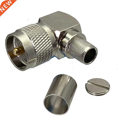 1pcs UHF PL259 Male Plug Connector Crimp RG8 LMR400 7D-FB RG