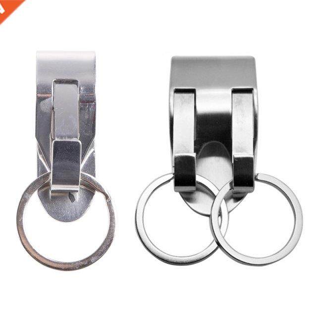 Stainless Steel Keyring Security Clip On Heavy Duty Belt Key
