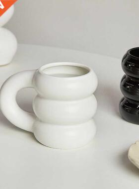 Creative Water Cup Ceramic Mug Nordic Coffee Cups with Big H