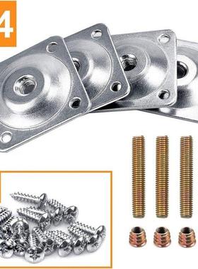 Slope Table Feet Fixing Plate 4 Angled Sofa Legs Mounting Br
