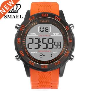 Watches Men Silicone SMAEL Brand Sport Strap Digita Fashion