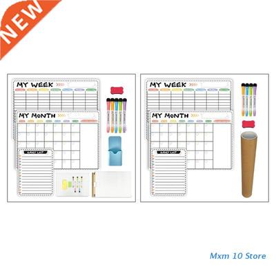 Magnetic Refrigerator Erase Calendar Whiteboard Monthly Week