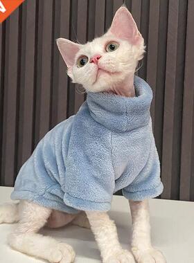 2022 New Hairless Cat Sweater Winter Fashion Thickening Warm