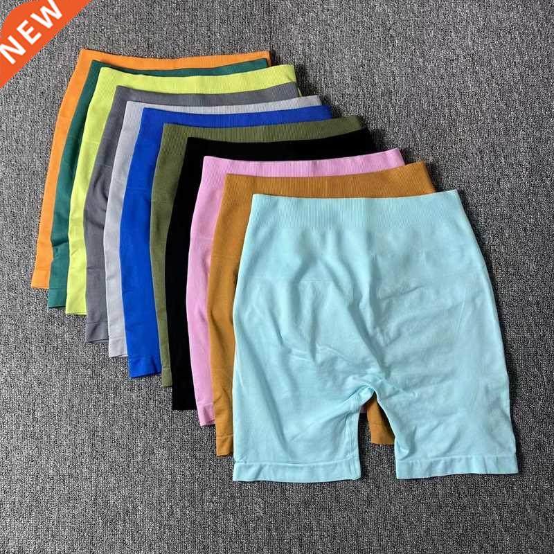 seamless high waist yoga shorts push up running shorts scrun