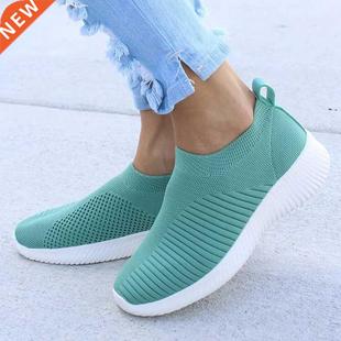 Sock Knitting Snekers Spring Slip Women Summer Shoes