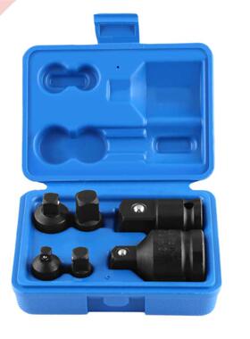 6pcs Impact Socket Adaptor Reducer Adapter 1/4 1/2 /8 /4 R