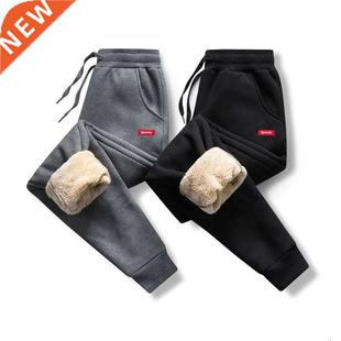 Jogger Mens Trousers Thick Cotton Fleece Sports 2022 Pants