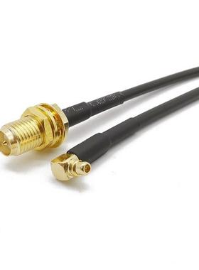 Rght Angle MMCX Male to RP SMA Female Connector RG174 Cable
