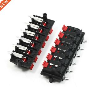 Pin Terminal Row Speaker Jack Black Red Double 2PCS
